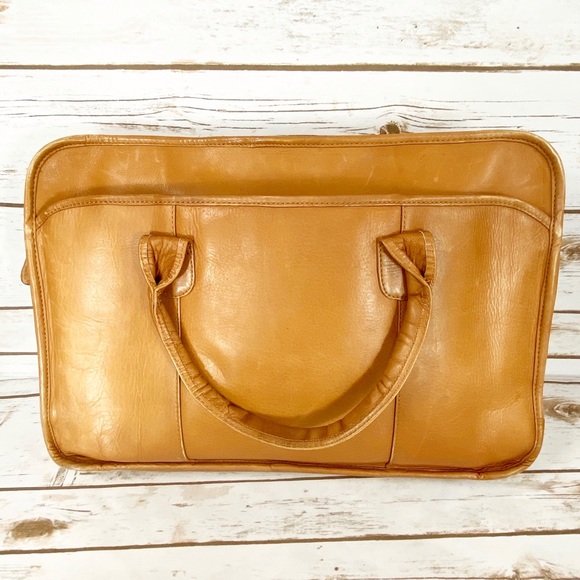 Clava American Bags Clava American Brown Leather Laptop Bag Poshmark